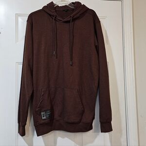 HOSSTILE Brown Hoodie Size Large {Bx8}